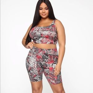 Fashion Nova Never The Same Biker Set